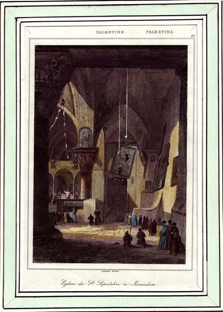 holy sepulchre interior engraving refined